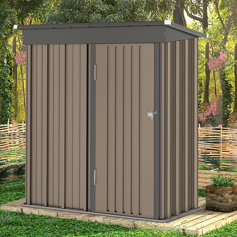 Remise de rangement verticale en métal l 5 pi x P 3 pi Cyndel