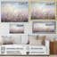 Fleurs murales mauves Whispering Breeze II - art mural fleurs sauvages pour le salon-315376782-315376773