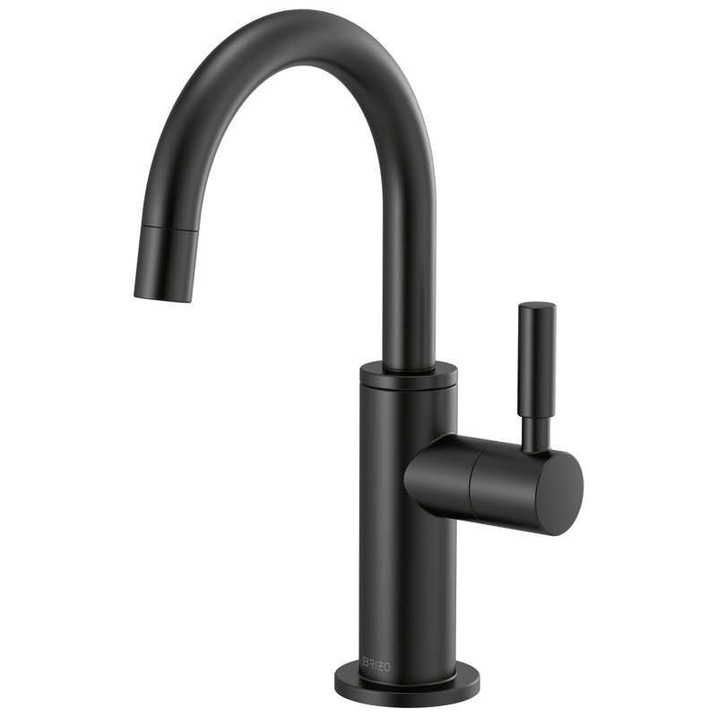Beverage Faucet with Arc Spout, Matte Black