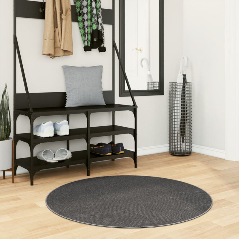 Calles Abstract Area Rug, Round 100cm