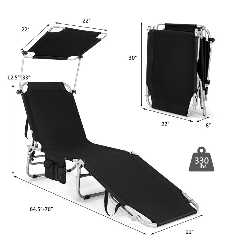 Shaday Outdoor Metal Chaise Lounge Set