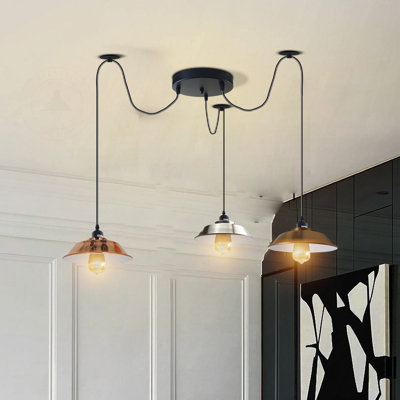 Drasner 3 - Light Silver/Yellow Cluster Pendant
