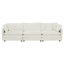 Canapé modulaire moderne en forme de Sofau avec repose-pieds réversible, canapé d'angle convertible 5 places avec 2 repose-pieds, canapé et canapé Minimalist Soft