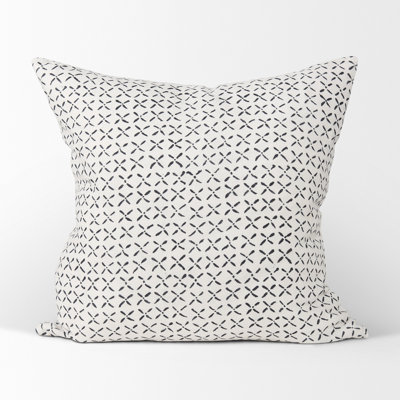  Housse de coussin géométrique en lin