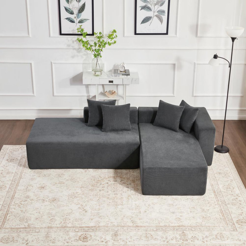 101.5-inch L-shaped modular sofa