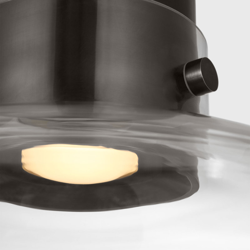 Morgan LED Flush Mount, Burnished Bronze, White