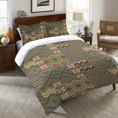 Country Mood Sage Machine Woven Duvet Cover