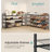 4 Tier 16 Pairs Shoe Rack Metal Shoe Shelf with Adjustable Tilt Angle-2094986439-2113835187