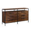 Commode double 6 tiroirs l 65 po