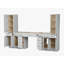 Ensemble de meuble-lavabo double 108 po avec armoire en lin massif Disar-111468184