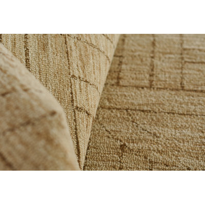 Ann-Sophie Natural Hand-Tufted Geometric Wool Rug