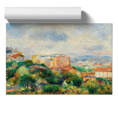 View From Montmartre by Pierre-Auguste Renoir - No Frame Painting