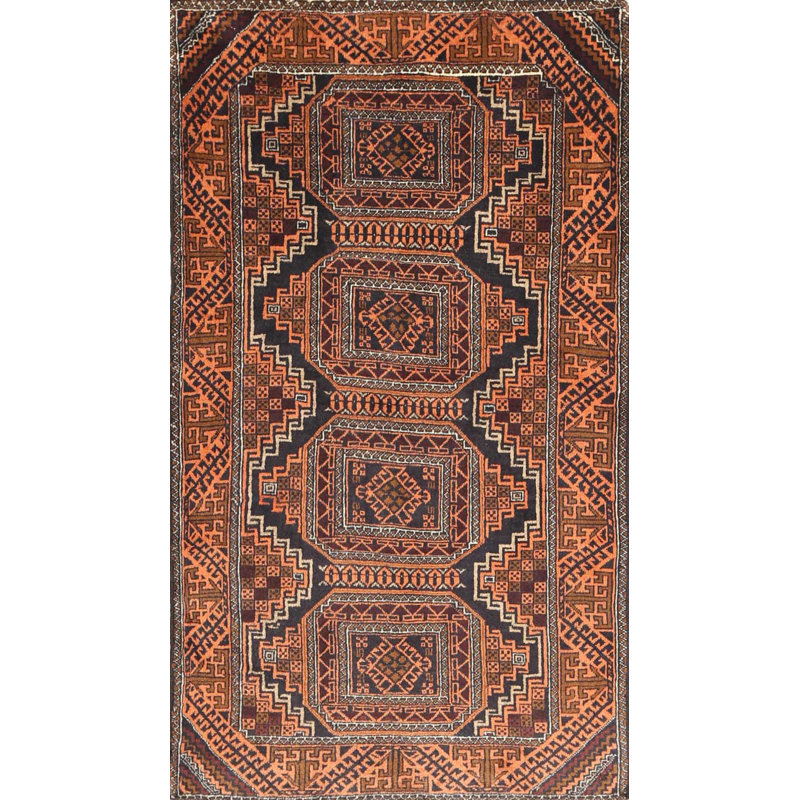 Tapis brun en laine touffeté à la main Northlakes