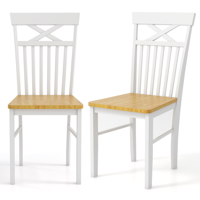 44.5cm H Solid Wood Side Chair in Brown