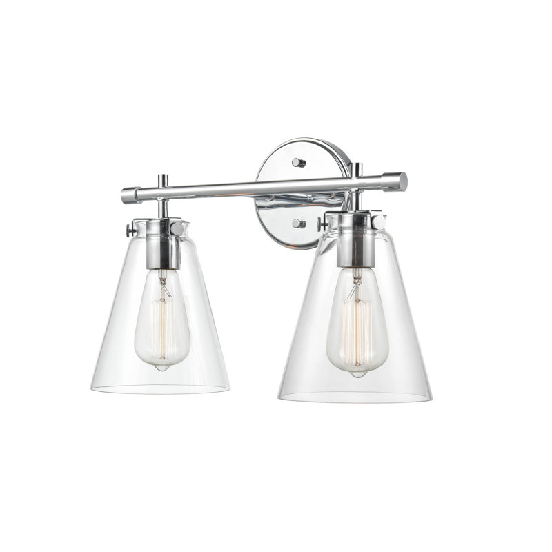 Éclairage de salle de bain à intensité variable 2 lumières Barta, Chrome