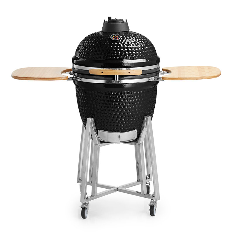 Ajooni 130cm Kamado Charcoal BBQ, Black
