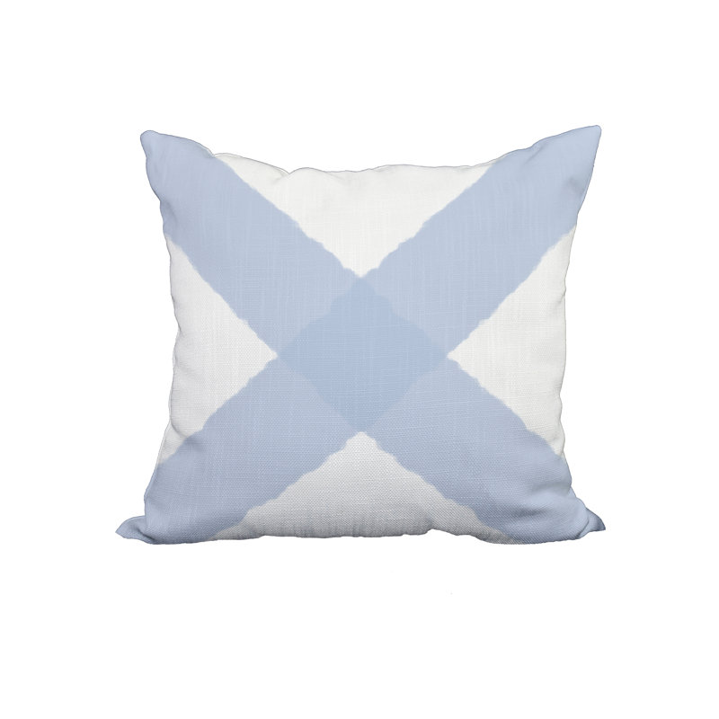  Housse de coussin en coton X Insert the Spot, 18 po x 18 po, Bleu