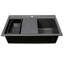 Nantucket Sinks 33 inch Dualmount Workstation Granite Composite Black