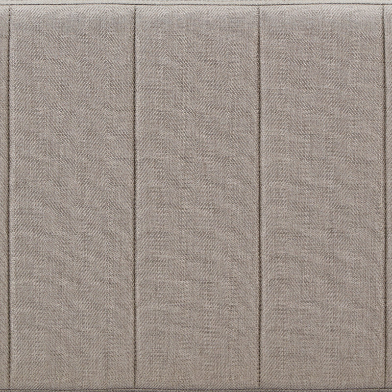 Simmerman Polyester Blend Upholstered Bench, Light Gray