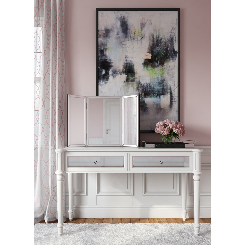Miroir de coiffeuse en trois parties