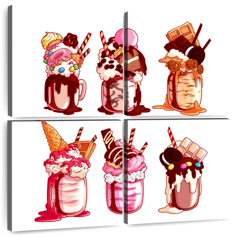 Yarlin surchargé Milkshakes, H 26 po x l 26 po