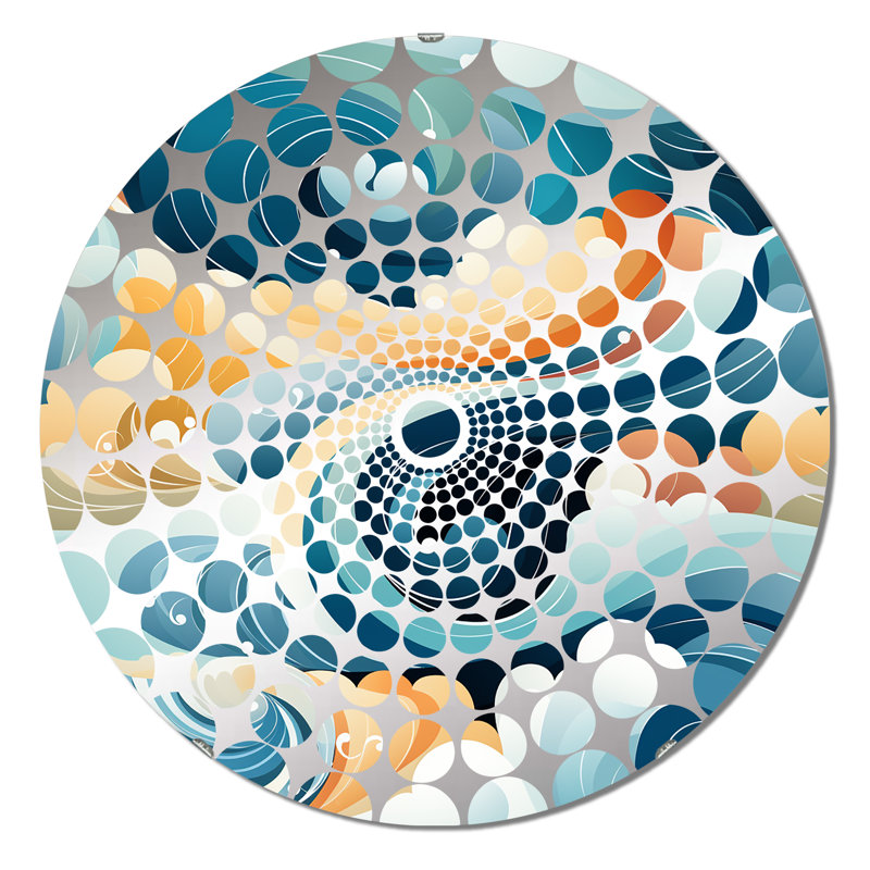 Miroir décoratif à cercles concentriques, 23,6 po x 23,6 po