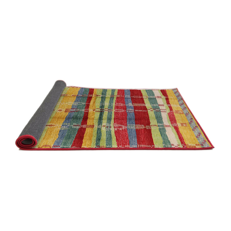 Tapis oriental jaune / rouge Needville, Rond 8 pi