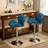 Diljana Swivel Upholstered Counter Stool with Metal Frame-171838213