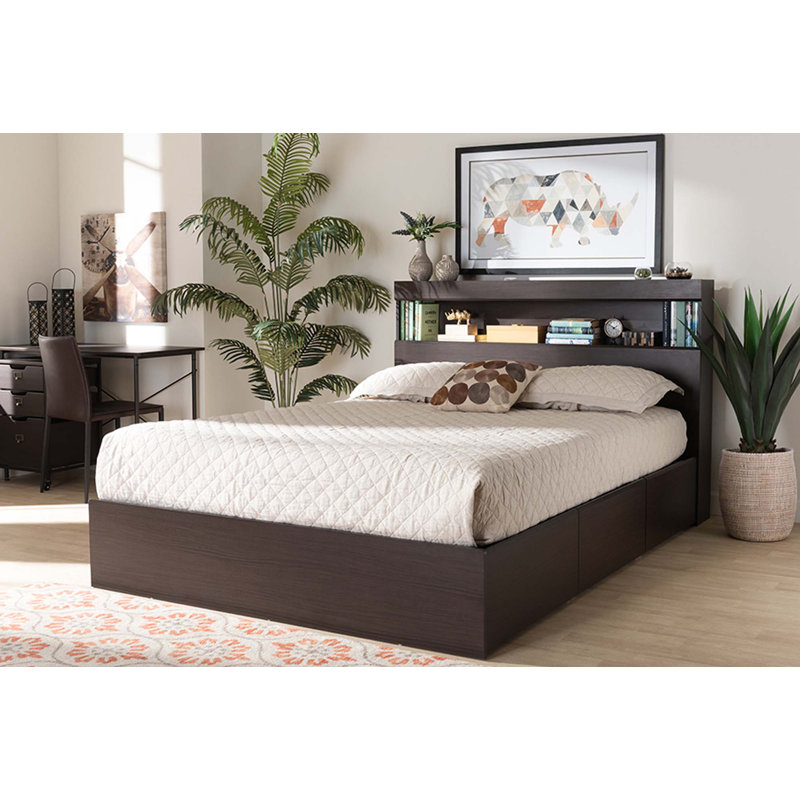 Glenward Bookcase Storage Bed