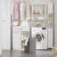 Wood Cabinet Laundry Hamper with Handles