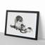 Cat & Kitten Drinking by Gottfried Mind - Picture Frame Graphic Art Print-55621364-55621362