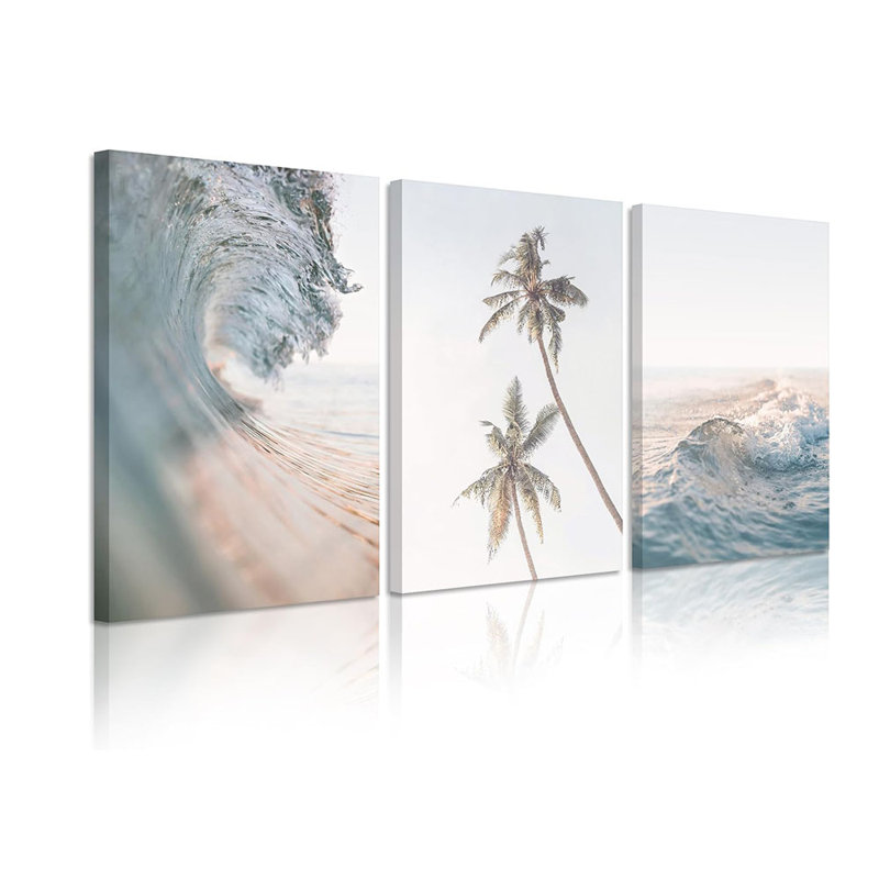 3 Piece Wrapped Canvas Print, 60 cm H x 40 cm W