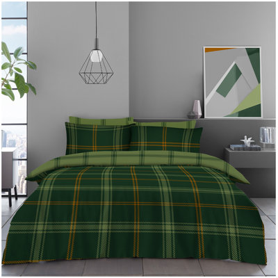 Cotton Blend Geometric Duvet Cover with Pillowcases
