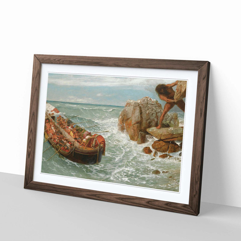Arnold Bocklin - Single Picture Frame Painting, Walnut