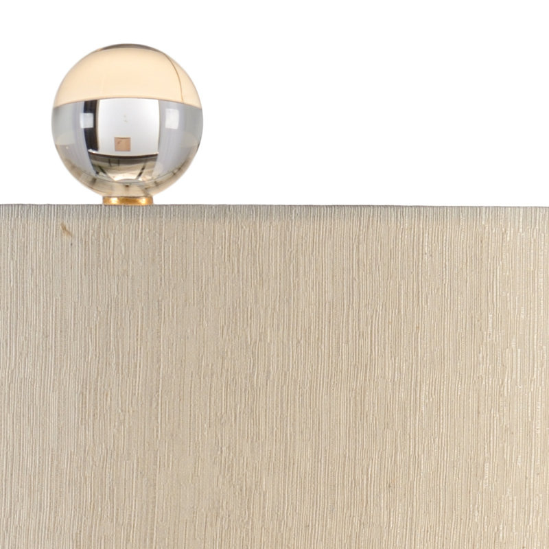 Ming 33.5" Table Lamp, Snow White Glaze