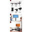 Tv Stand Height Adjustable Bracket Swivel 3-Tier