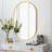 Gold 20 X 28 Inch Metal Oval  Mirror (Includes Mirror Only)-848604477-848604479
