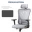 Chaise de bureau ergonomique respirante à dossier en filet avec appui-tête-1928749664