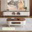 Meuble télé moderne en bois manufacturé blanc-38050587