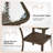 Hand-woven Pe Rattan Double-layer Side Table