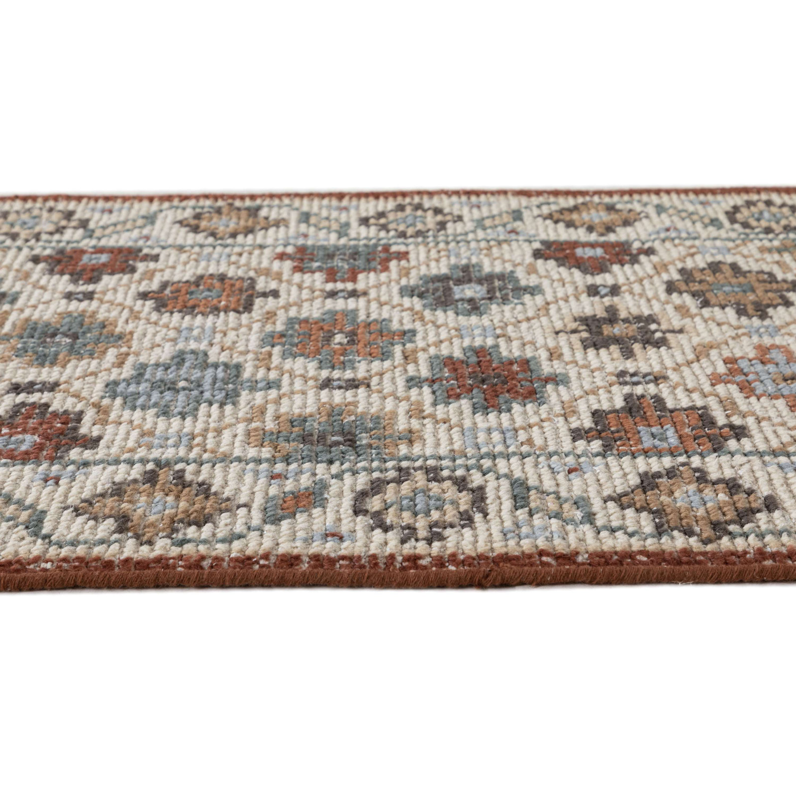 Dahlia Hand Knotted Wool Indoor Rug, Rectangle 2' x 3'