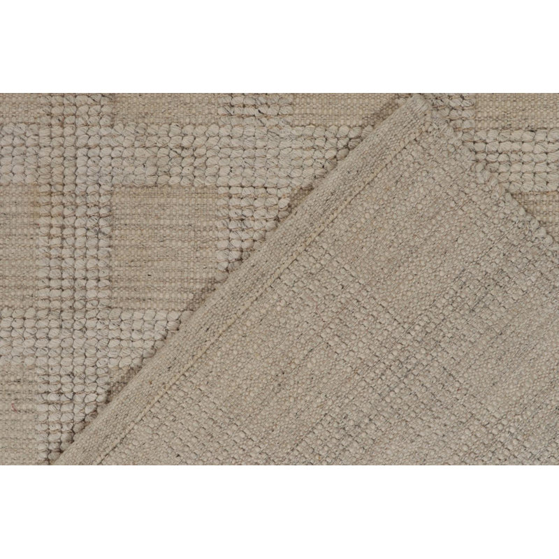 Scandinavian Wool Geometric Area Rug, Rectangle 14' x 20'