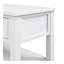 Console rétro avec deux tablettes ouvertes, structure en bois de pin massif et pieds pour le salon (blanc antique)-1006043317-1006043316