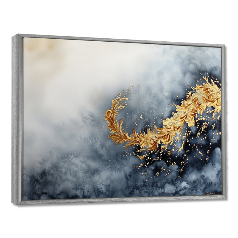 Bord de l'eau liquide, rivière Agate II - art mural côtier, H 12 po x l 20 po, Argent argent