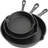 Gibson Addlestone 3 Piece Cast Iron Pre Seasoned Skillet Set