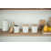 Yamazaki Home Ceramic Canister, Dry Food Kitchen Storage Container, Sugar, 15.25 oz. Airtight