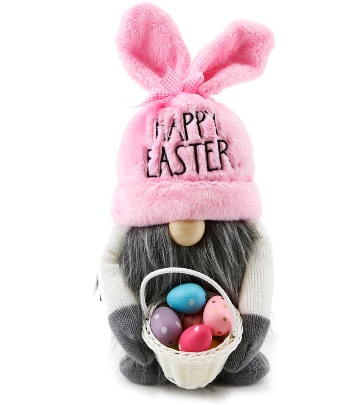 Gnome de Pâques Rae Dunn avec panier à œufs de Pâques