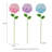 24''H Metal Hydrangea Garden Stake