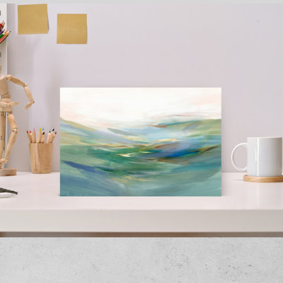 «Gentle Waves Of Morning Mist Abstract Contemporary Landscape Nature», art mural