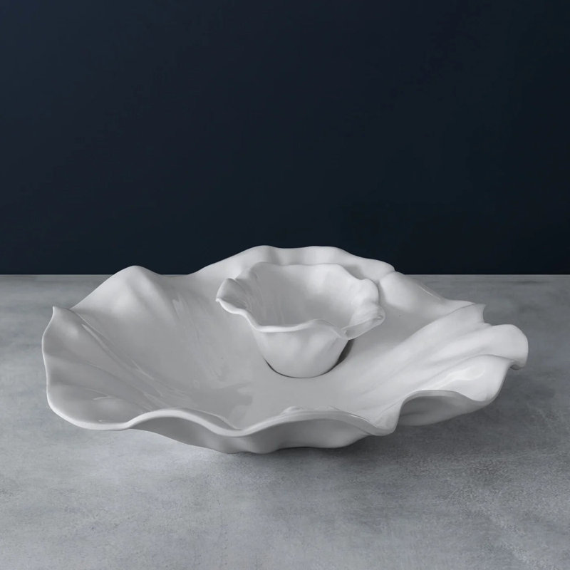 Vida Melamine Chips And Dip Platter